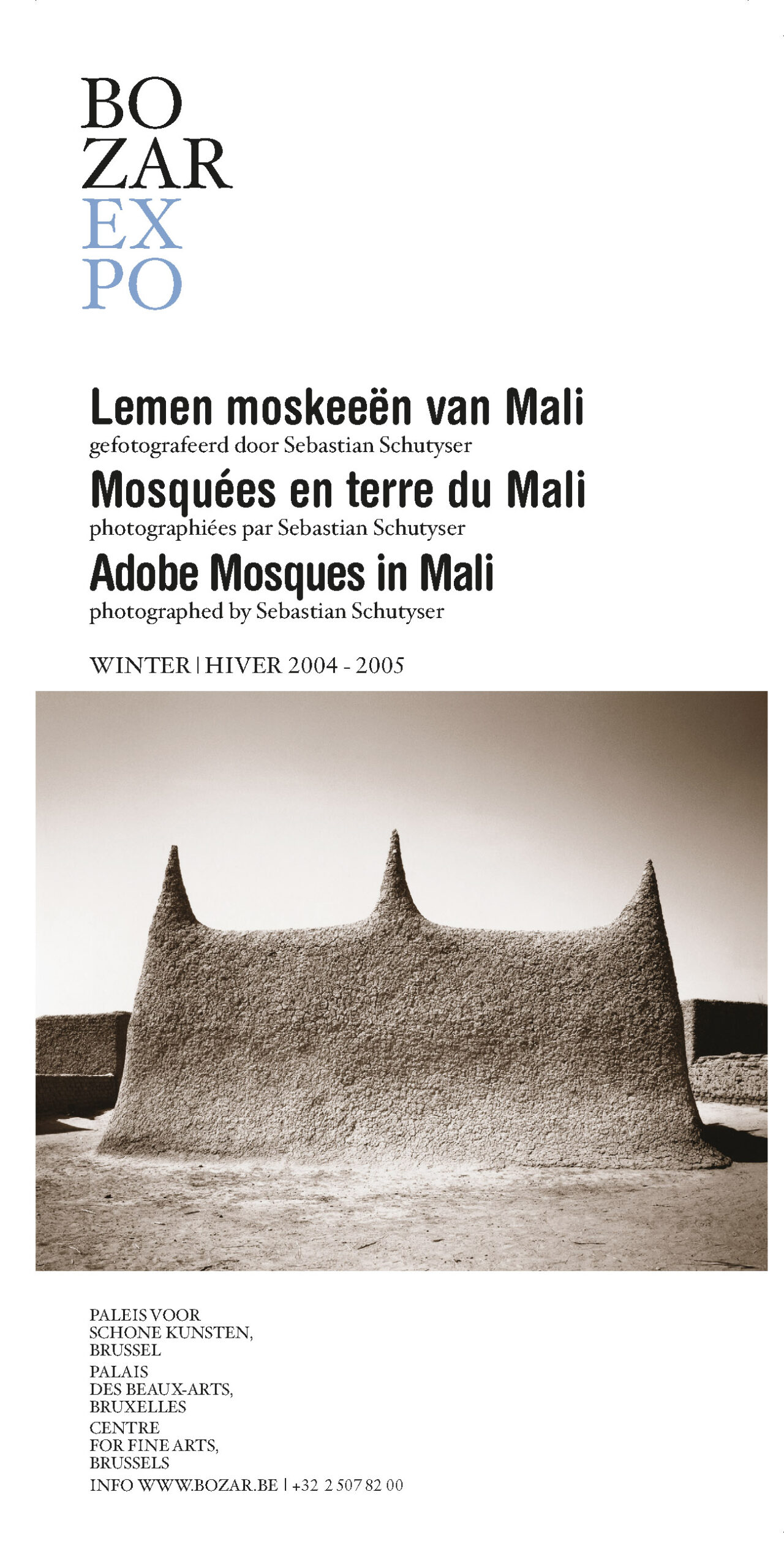 Adobe mosques in Mali exhibition at BOZAR Centre for Fine Arts in Brussels