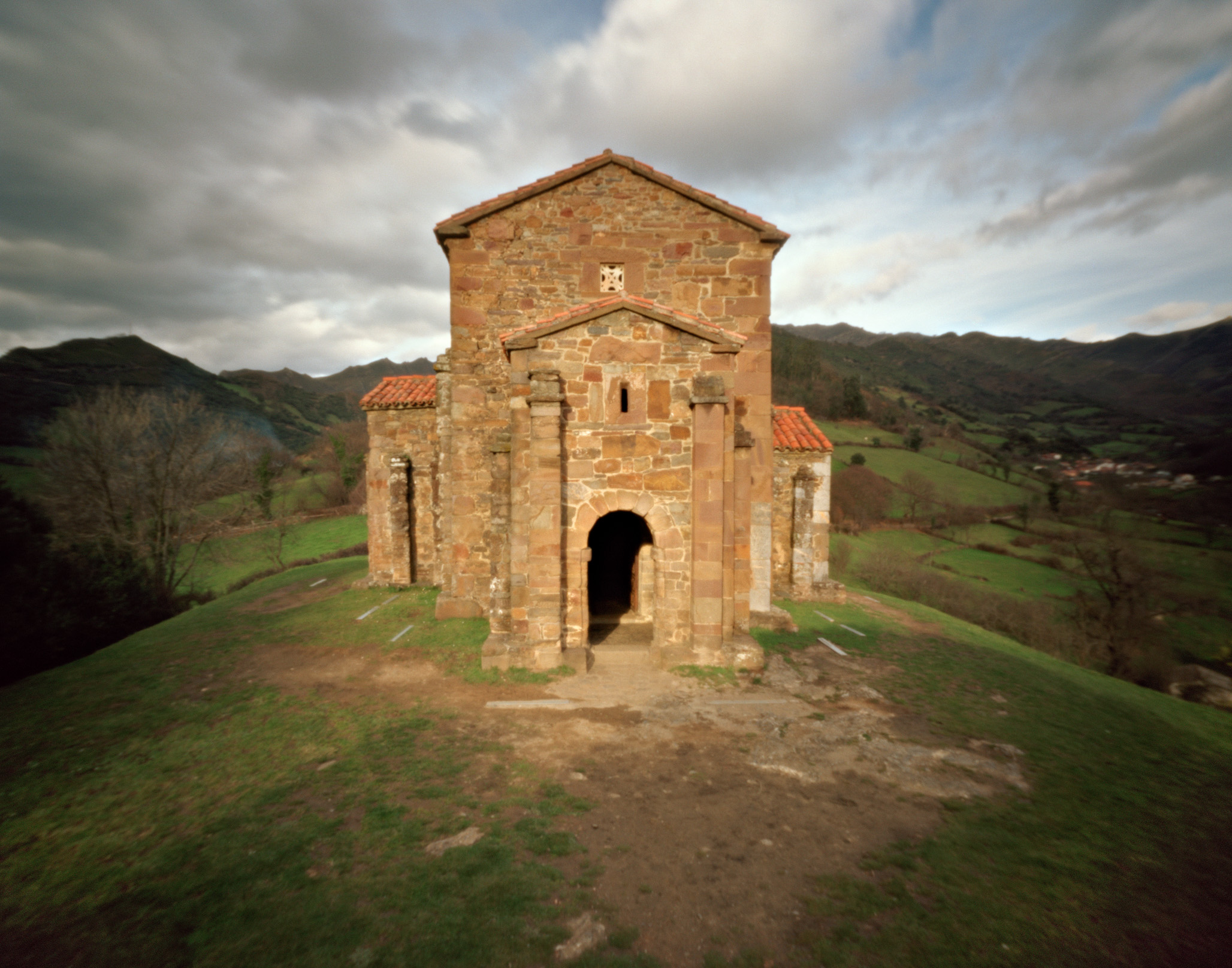 Asturian Preromanesque hermitage in Spain